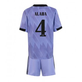 Baby Fußballbekleidung Real Madrid David Alaba #4 Auswärtstrikot 2022-23 Kurzarm (+ kurze hosen)
